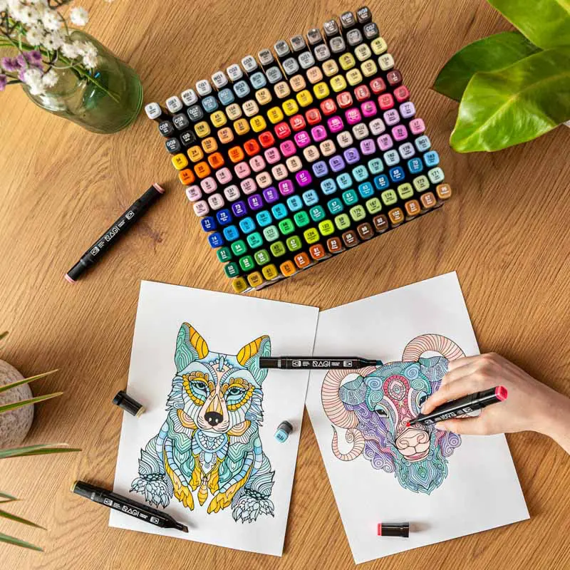 Markery Alkoholowe Dwustronne 168 sztuk w Etui - obrazek 10
