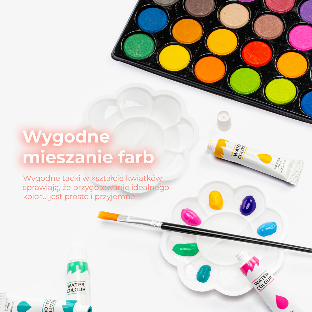 ZESTAW ARTYSTYCZNY DLA DZIECI do malowania i kolorowania w Walizce 145 elementów Różowy Jednorożec - obrazek 8