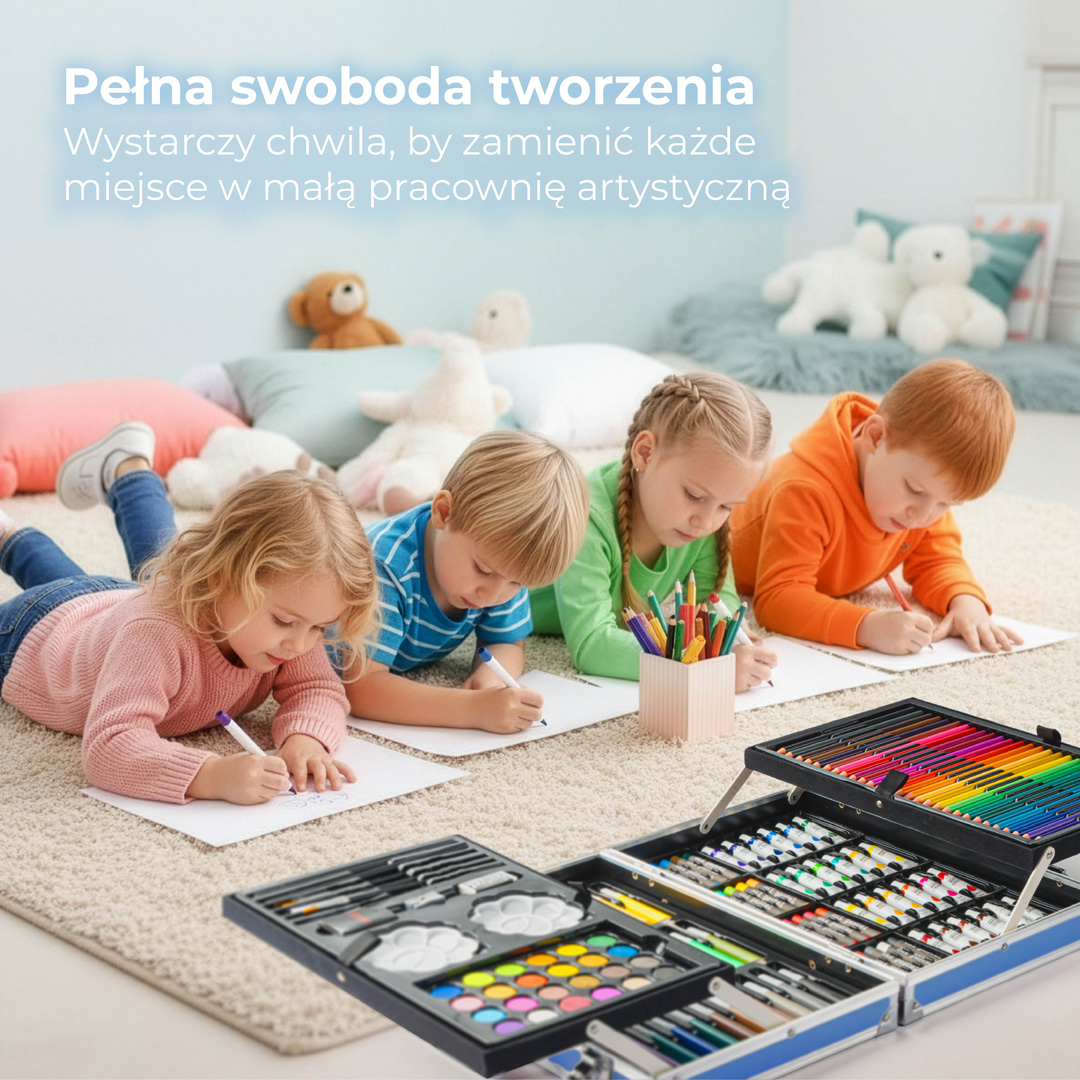 Alternative view of Zestaw Artystyczny dla Dzieci z Motywem Astronauty – 145 elementów